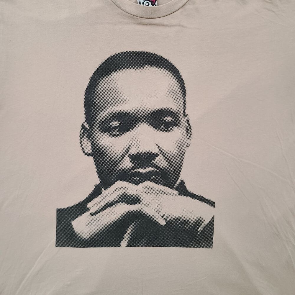 Vintage Martin Luther King JR Shirt Mens Extra Large Beige I Still Have A Dream